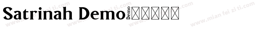 Satrinah Demo字体转换